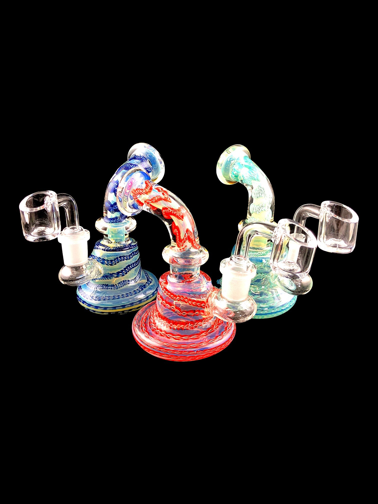 5" Fumed Inside Swirl Mini Dab Rig