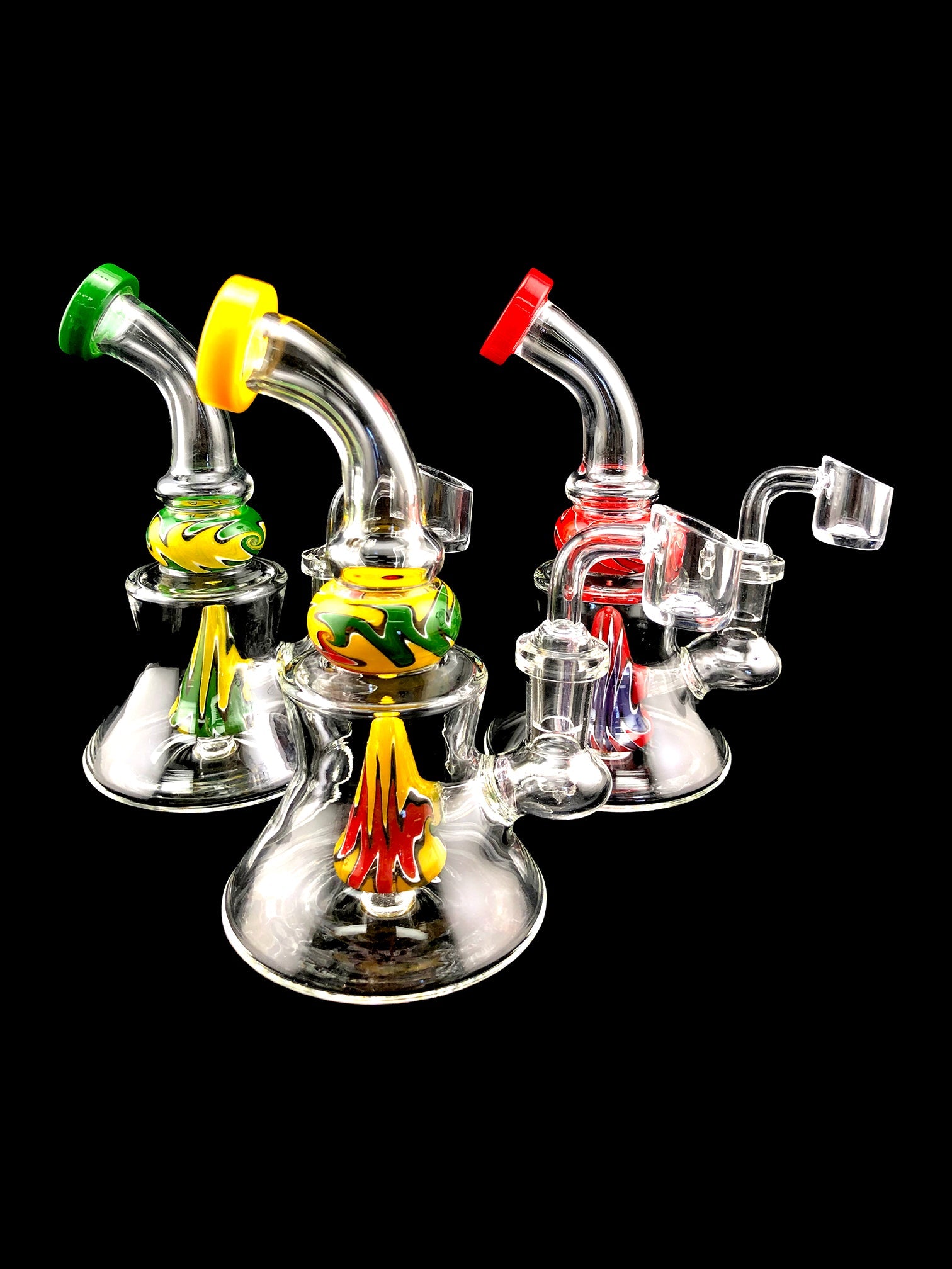 6.5" Beaker Base Reverse Work Dab Rig