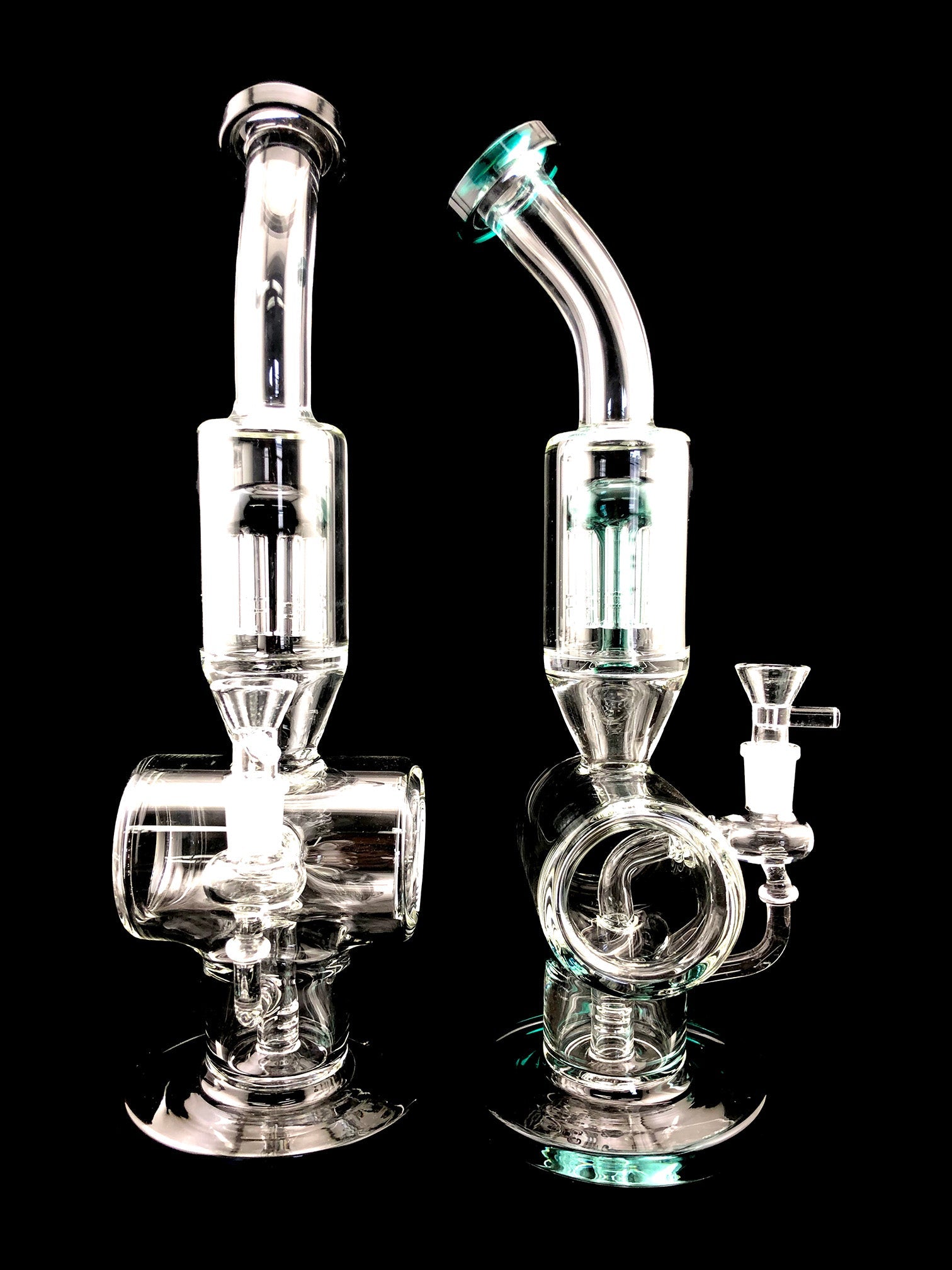 14" Hollow Cylinder Tree Perc Water Pipe