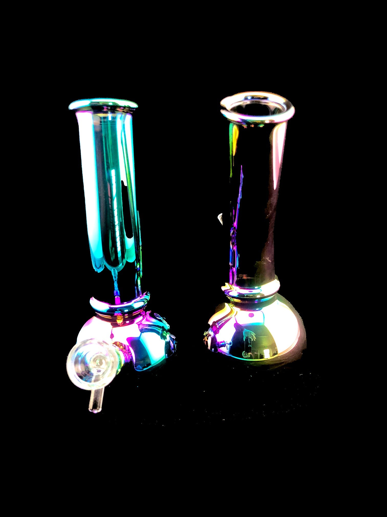 8" Electroplate Ball Base Water Pipe