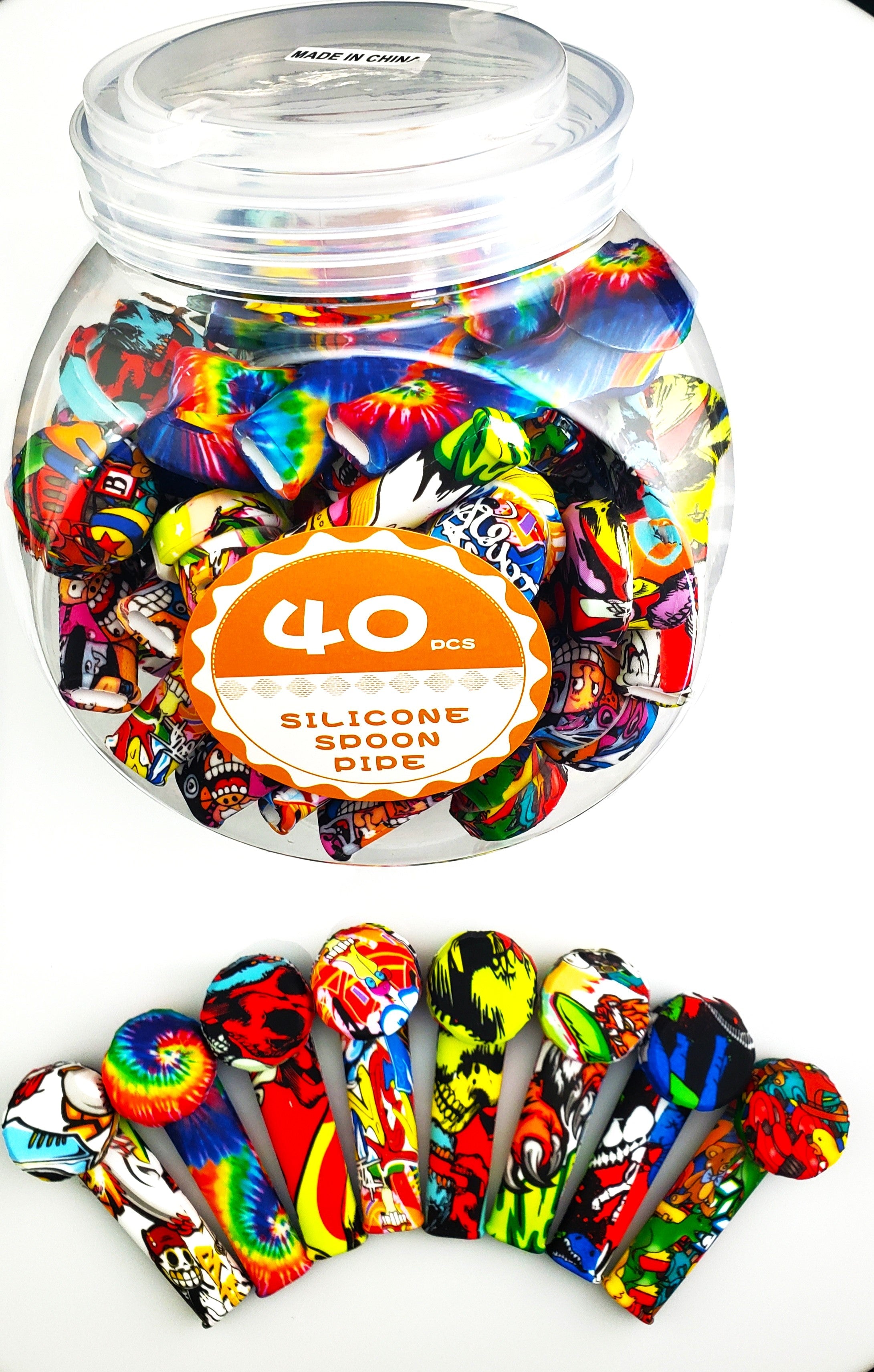 Water Transfer Print Silicon Hand Pipe