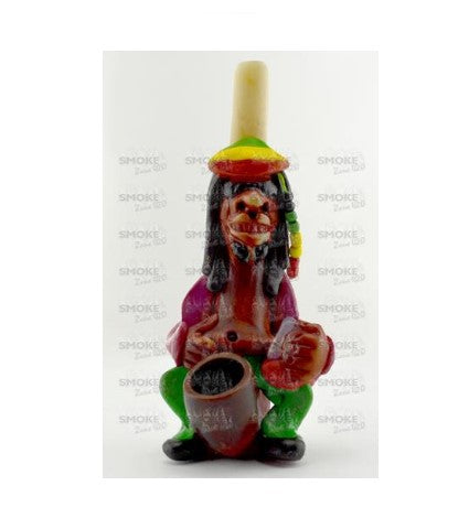 Rasta Guy Wood Pipe