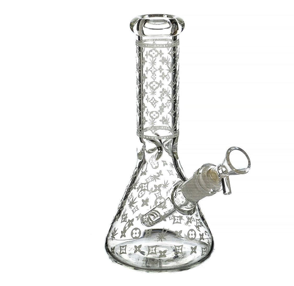 9" Glow In The Dark Frosted Designer Water Pipe