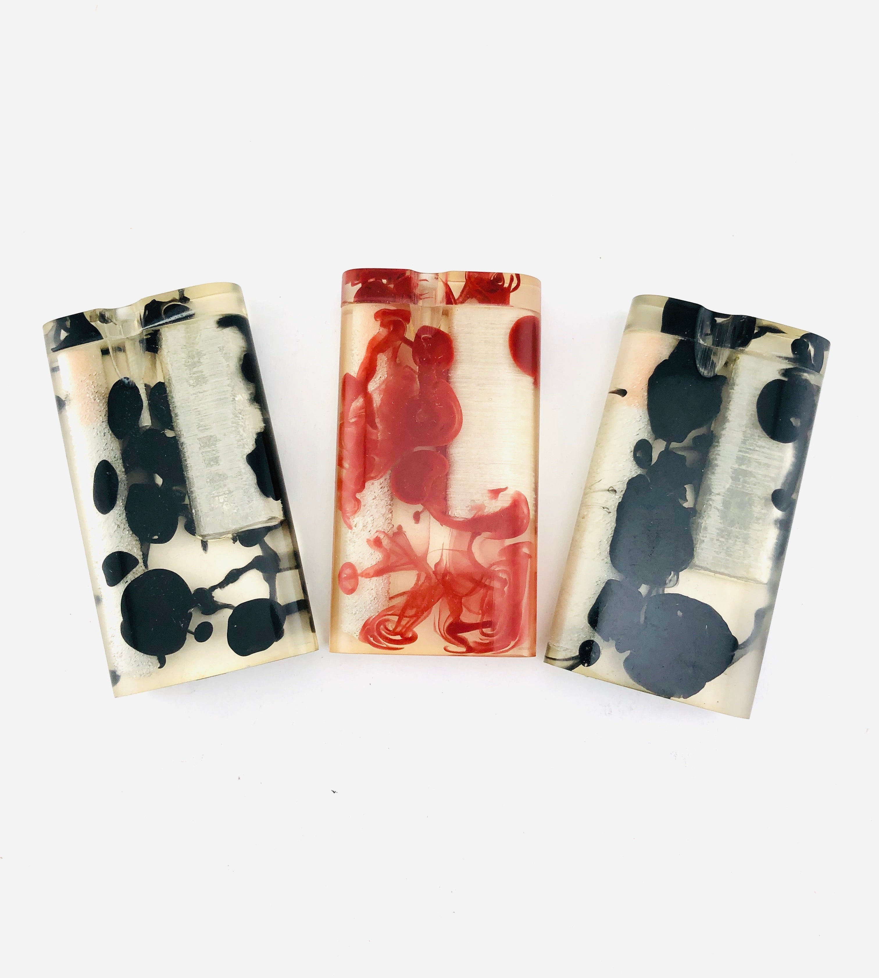 4" Diluted Ink Style Acrylic Dugouts