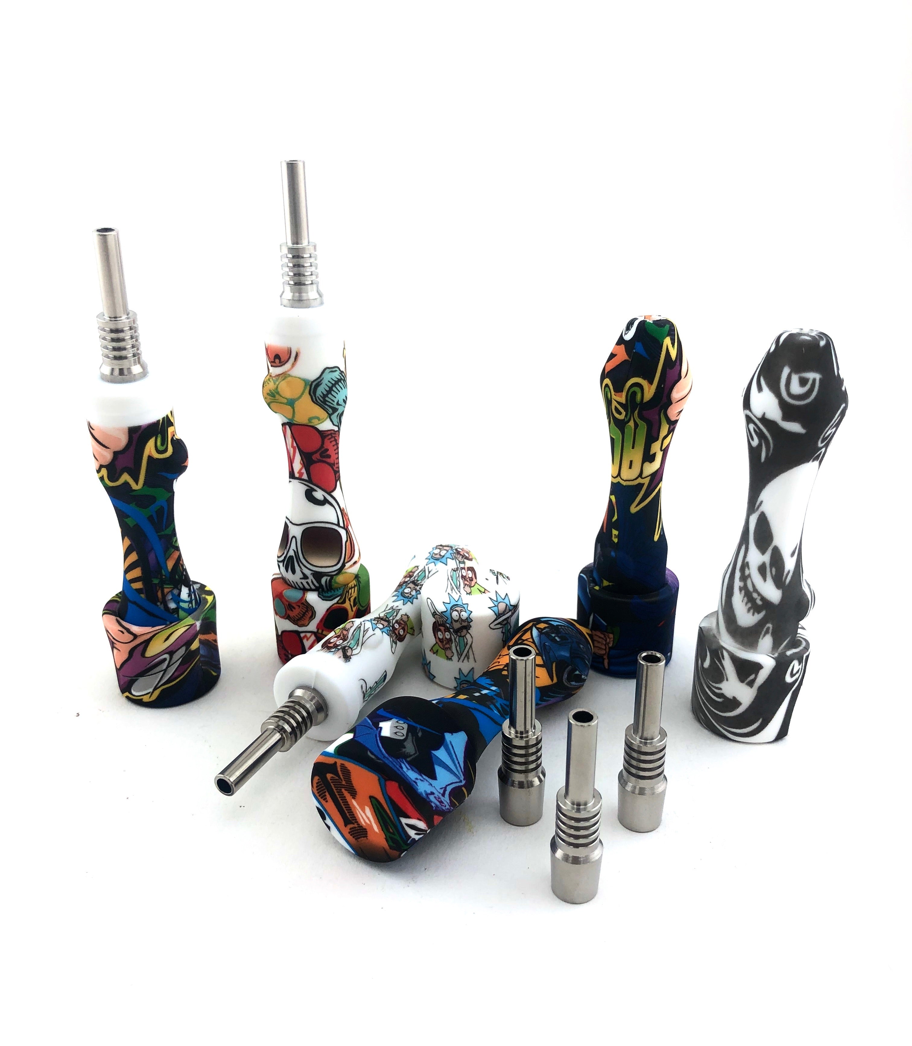 3.5" Mini Silicone Printed Nectar Collector