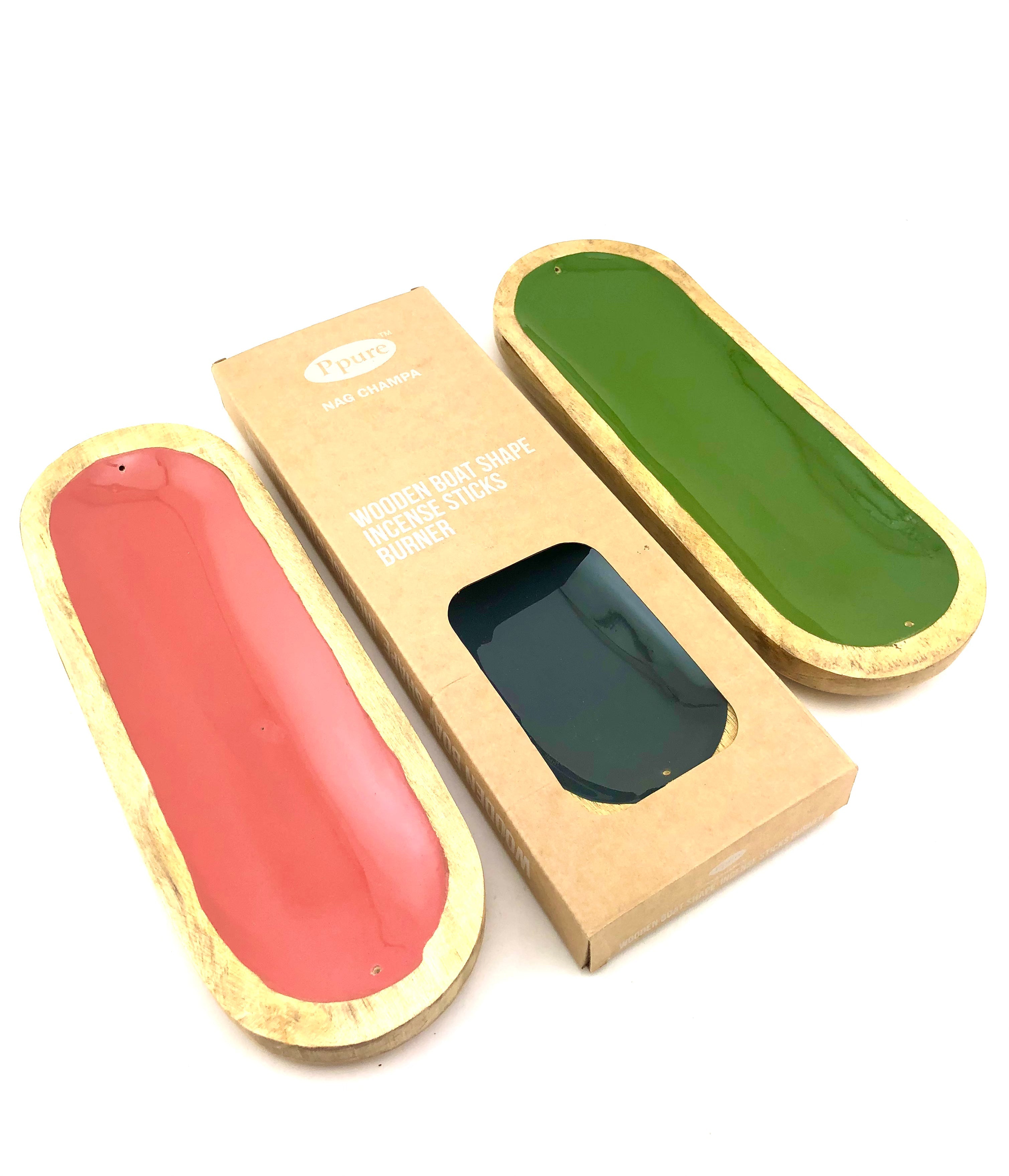 Ppure Wood & Ceramic Incense Stick Holder