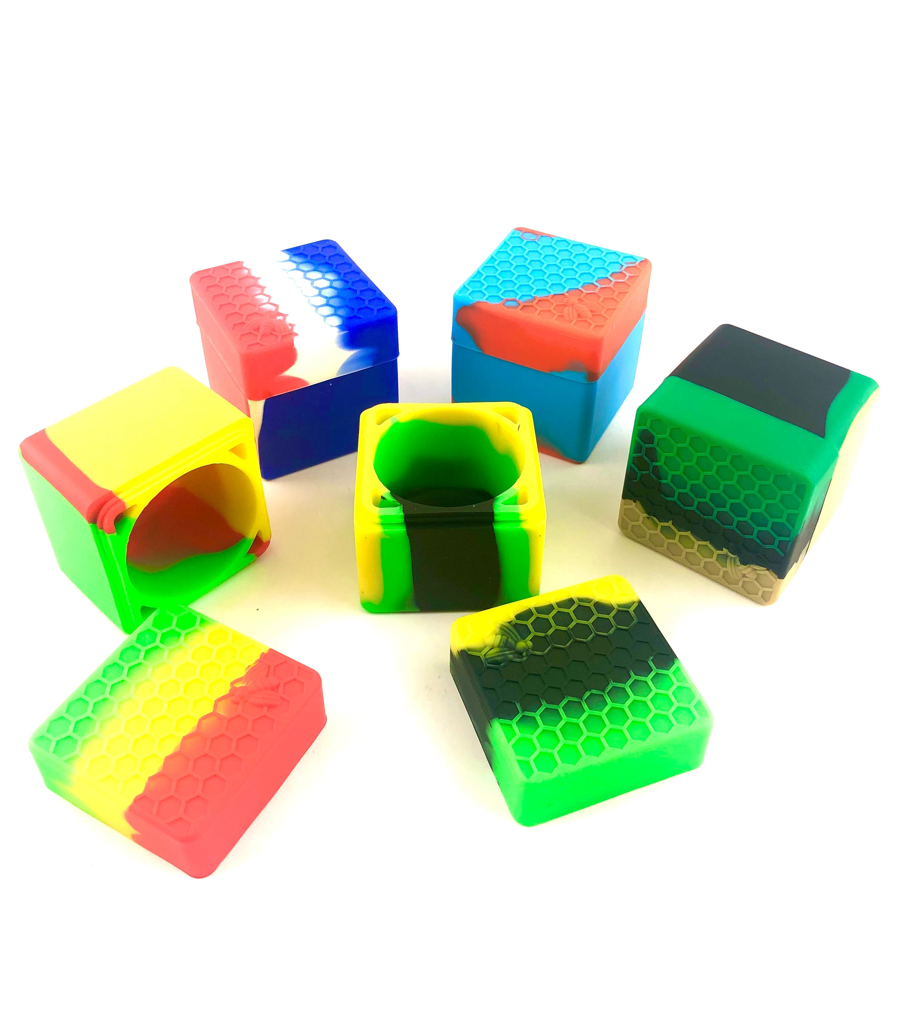 70ml Honeybee Cube Silicone Wax Jar