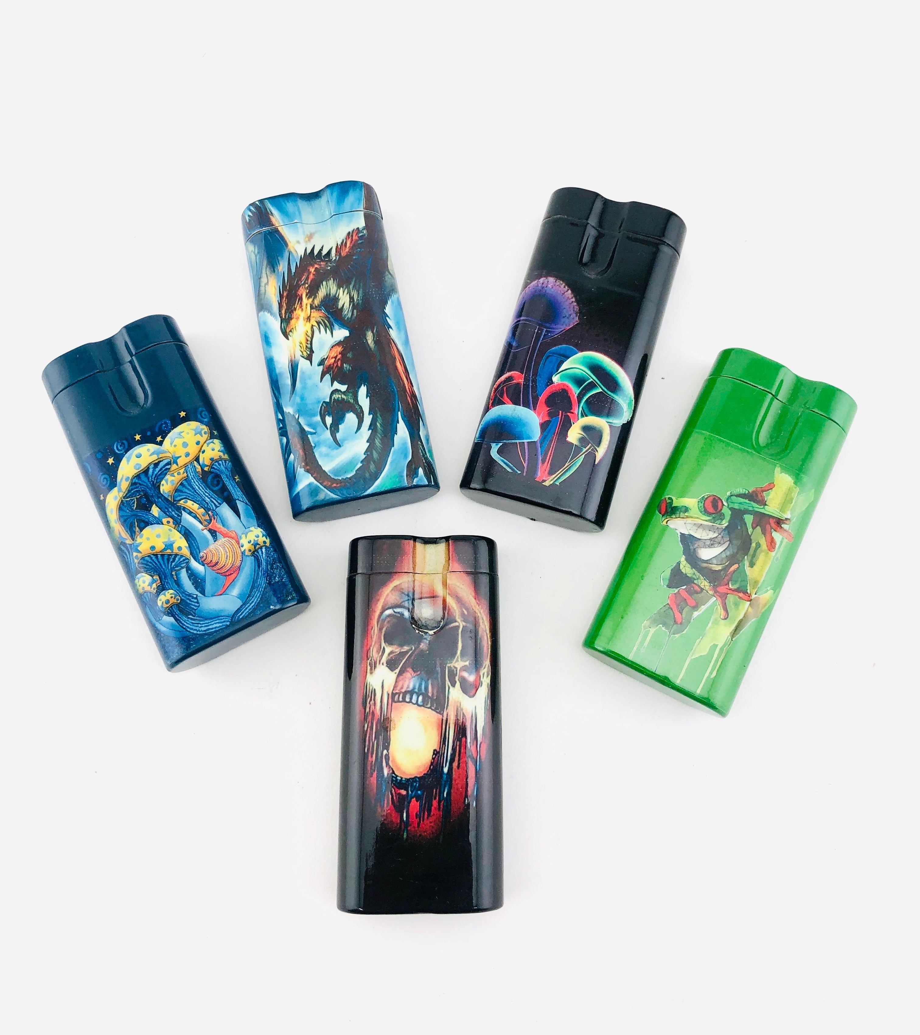 4" Assorted Design Bamboo Wood Dugouts