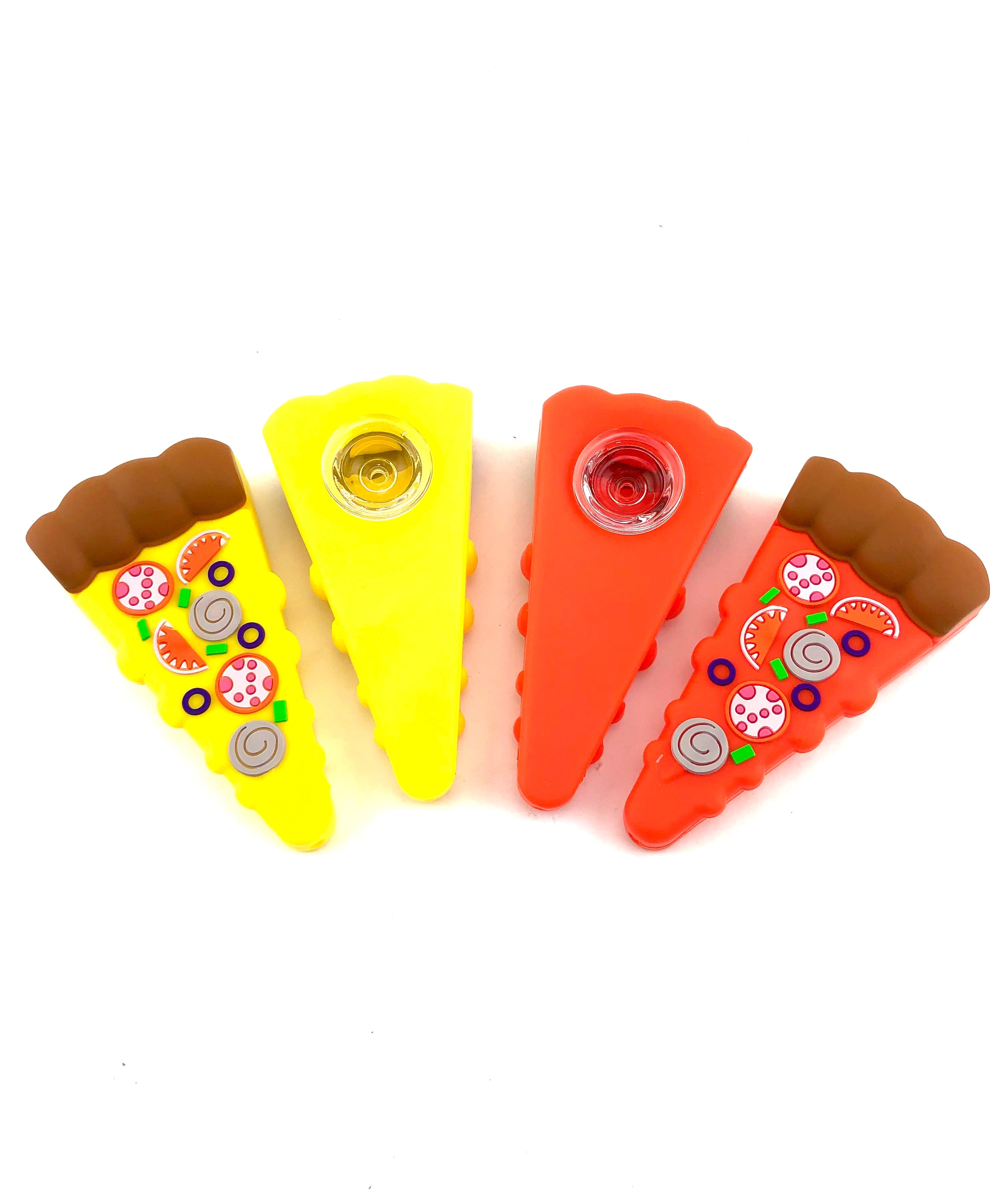 4" Pizza Slice Silicone Hand Pipe