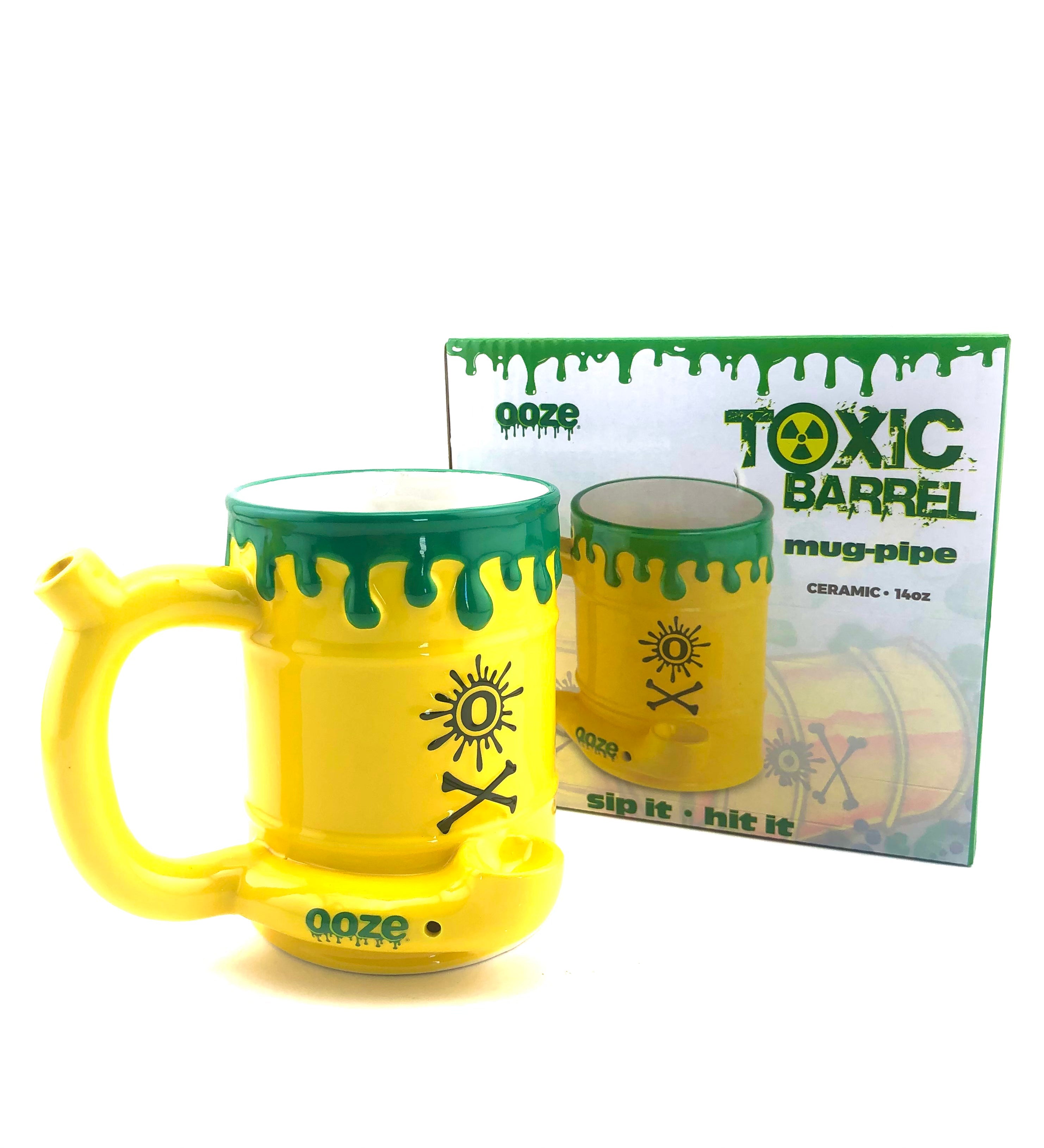 Ooze Toxic Barrel Ceramic Mug Pipe